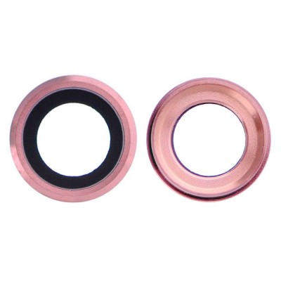 Camera Lens Glass with Frame for Apple iPhone 6s Rose Gold