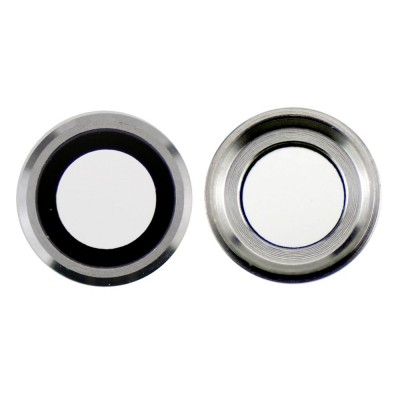 Camera Lens Glass with Frame for Apple iPhone 6s Silver