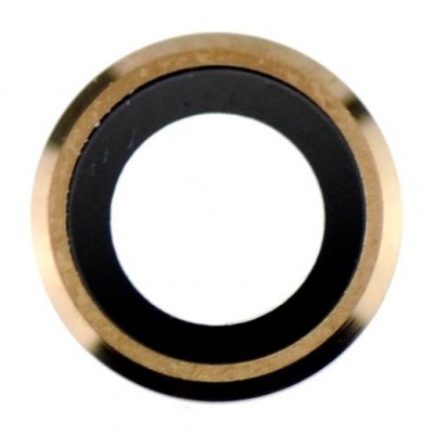 Camera Lens Glass With Frame For Apple Iphone 6s Gold By - Maxbhi Com