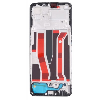Lcd Frame Middle Chassis For Oppo Reno 5 Z Black By - Maxbhi Com