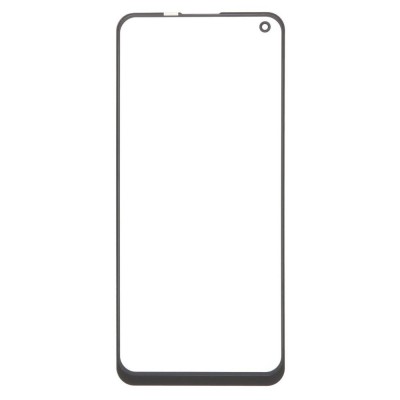 Replacement Front Glass For Oppo Reno 5 Z Black By - Maxbhi Com
