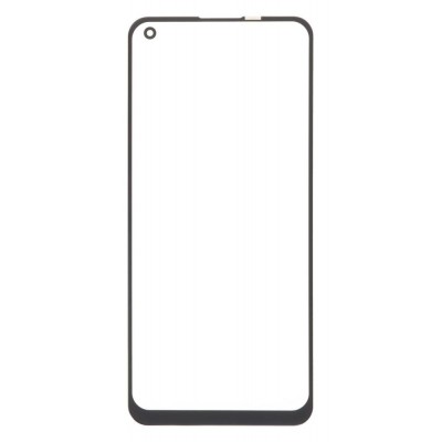 Replacement Front Glass For Oppo Reno 5 Z Black By - Maxbhi Com