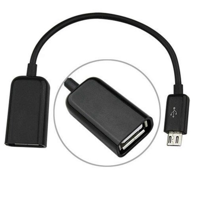 USB OTG Adapter Cable for Hi-Tech Amaze S430 Plus