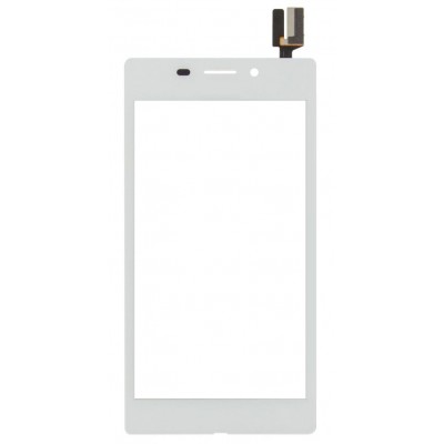 Touch Screen Digitizer For Sony Xperia M2 Aqua White By - Maxbhi Com
