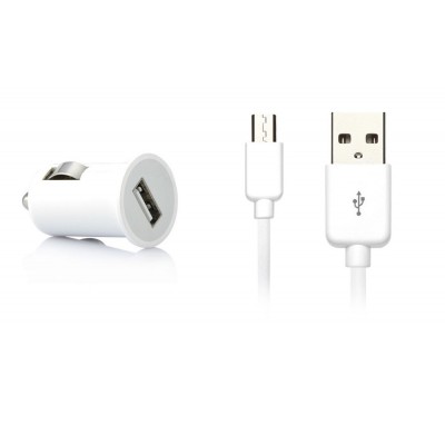 Car Charger for White Cherry Mi2 with USB Cable