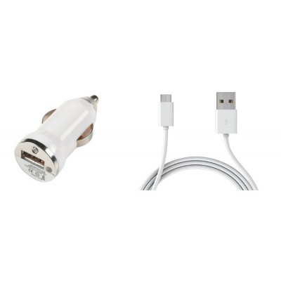 Car Charger for Micromax Canvas Pace 4G Q416 with USB Cable