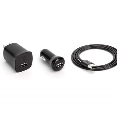 3 in 1 Charging Kit for i-smart 52 I Shadow K2 with USB Wall Charger, Car Charger & USB Data Cable