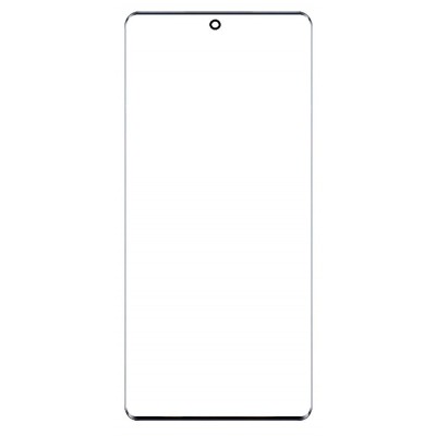 Replacement Front Glass For Lava Blaze X 5g Black By - Maxbhi Com