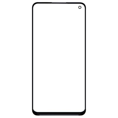 Replacement Front Glass For Oppo F21 Pro Black By - Maxbhi Com