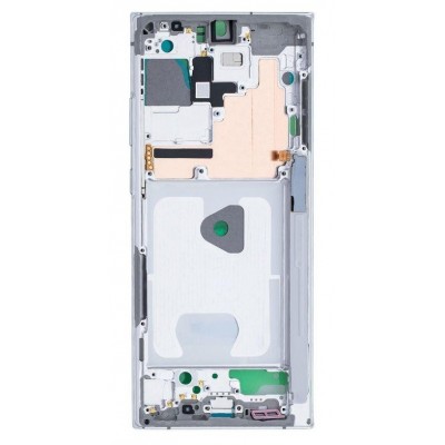 Lcd Frame Middle Chassis For Samsung Galaxy Note 20 Ultra White By - Maxbhi Com