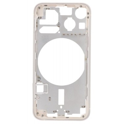 Lcd Frame Middle Chassis For Apple Iphone 13 Mini White By - Maxbhi Com