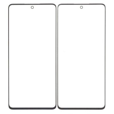 Replacement Front Glass For Motorola Edge 50 Black By - Maxbhi Com