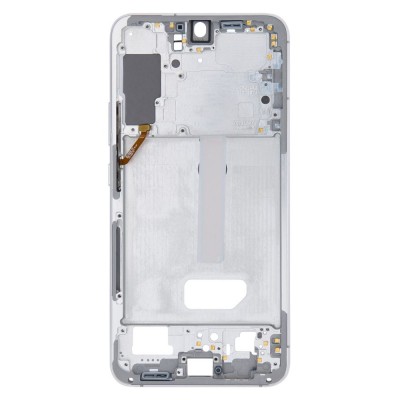 Lcd Frame Middle Chassis For Samsung Galaxy S22 Plus 5g White By - Maxbhi Com