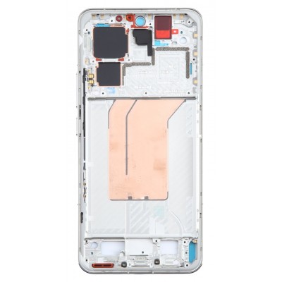 Lcd Frame Middle Chassis For Xiaomi 14 Pro White By - Maxbhi Com