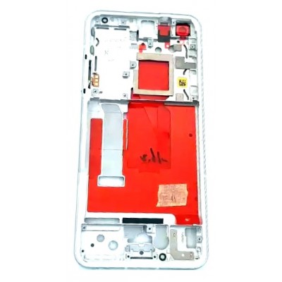Lcd Frame Middle Chassis For Asus Zenfone 9 White By - Maxbhi Com