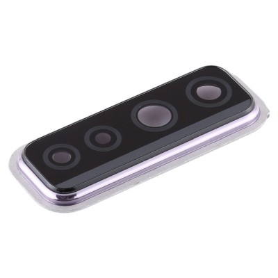 Camera Lens Glass With Frame For Huawei P40 Lite 5g Silver By - Maxbhi Com