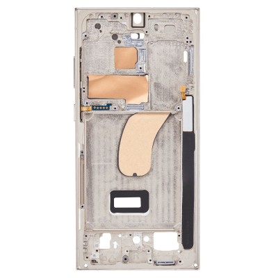 Lcd Frame Middle Chassis For Samsung Galaxy S23 Ultra Cream By - Maxbhi Com