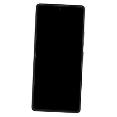 Lcd Frame Middle Chassis For Tecno Pova 6 Black By - Maxbhi Com