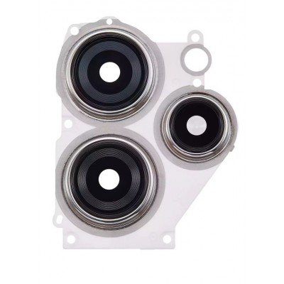 Camera Lens Glass With Frame For Xiaomi Redmi Note 12r 5g White By - Maxbhi Com