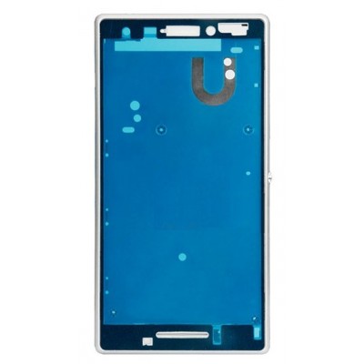 Lcd Frame Middle Chassis For Sony Xperia M2 White By - Maxbhi Com