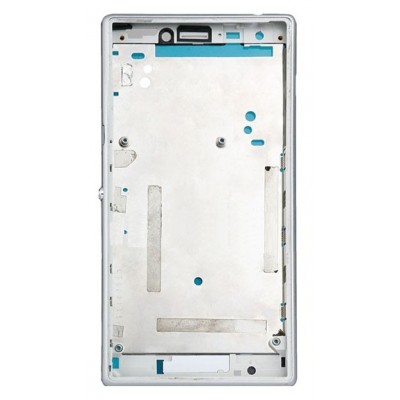 Lcd Frame Middle Chassis For Sony Xperia M2 White By - Maxbhi Com