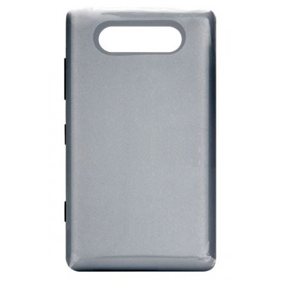 Back Panel Cover For Nokia Lumia 820 Grey - Maxbhi Com