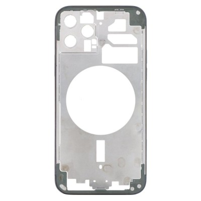 Lcd Frame Middle Chassis For Apple Iphone 12 Pro Black By - Maxbhi Com