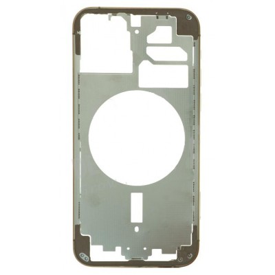 Lcd Frame Middle Chassis For Apple Iphone 12 Pro Gold By - Maxbhi Com