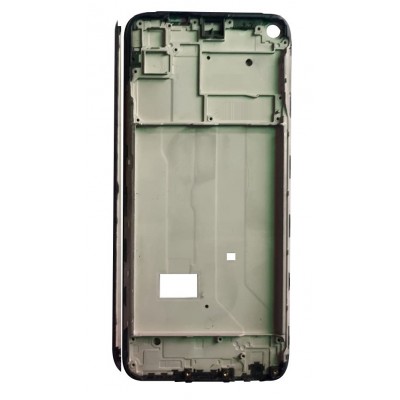 Lcd Frame Middle Chassis For Vivo Y30 Black By - Maxbhi Com