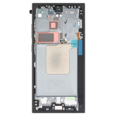 Lcd Frame Middle Chassis For Samsung Galaxy S24 Ultra 5g Black By - Maxbhi Com