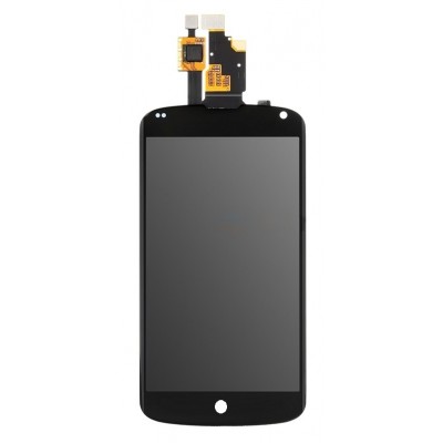 Lcd With Touch Screen For Lg Nexus 4 E960 White By - Maxbhi Com