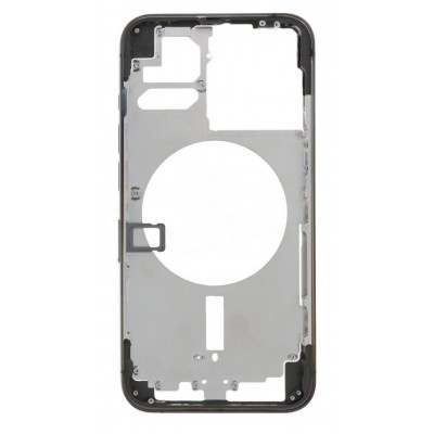 Lcd Frame Middle Chassis For Apple Iphone 13 Pro Black By - Maxbhi Com