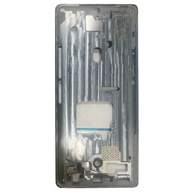 Lcd Frame Middle Chassis For Lg Velvet Black By - Maxbhi Com