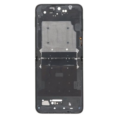 Lcd Frame Middle Chassis For Samsung Galaxy Z Flip 3 Black By - Maxbhi Com