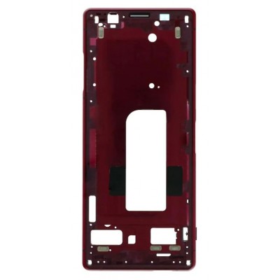 Lcd Frame Middle Chassis For Sony Xperia 5 Red By - Maxbhi Com