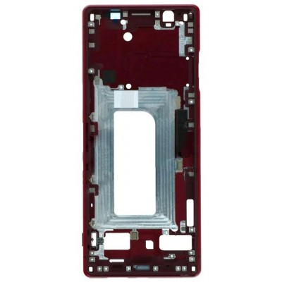 Lcd Frame Middle Chassis For Sony Xperia 5 Red By - Maxbhi Com