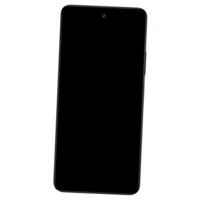 Camera Lens Glass with Frame for Lava Blaze 3 5G Black