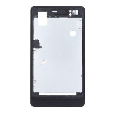 Lcd Frame Middle Chassis For Sony Xperia Go St27i White By - Maxbhi Com