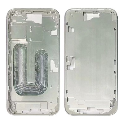 Lcd Frame Middle Chassis For Apple Iphone 16 White By - Maxbhi Com