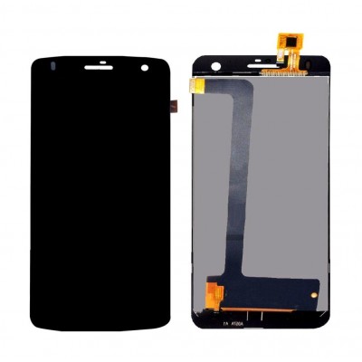Lcd With Touch Screen For Lava Iris Selfie 50 Black By - Maxbhi Com