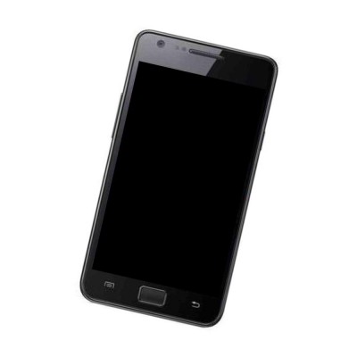 Camera Lens Glass with Frame for Samsung Galaxy S II I9103 Black
