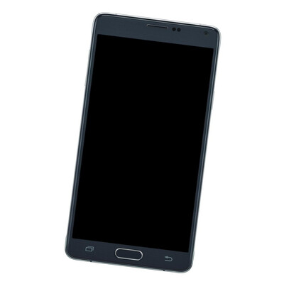 Camera Lens Glass with Frame for Samsung Galaxy Note 4 (USA) Black