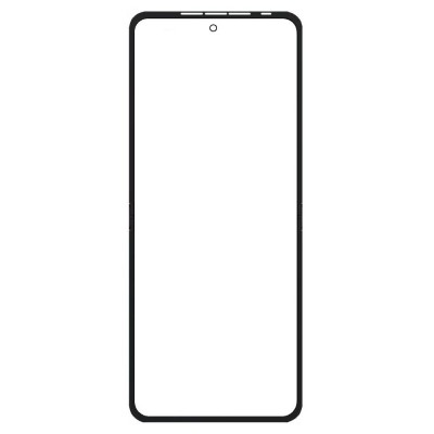 Replacement Front Glass For Infinix Zero Flip 5g Black By - Maxbhi Com