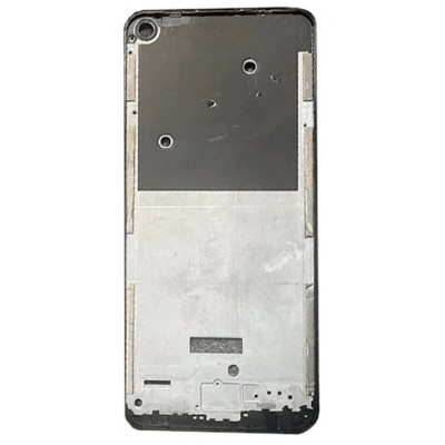 Lcd Frame Middle Chassis For Tecno Camon 17 Global Cg6 Black By - Maxbhi Com