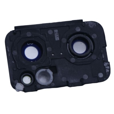 Camera Lens Glass With Frame For Oppo Reno7 5g Black By - Maxbhi Com