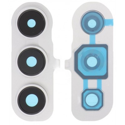 Camera Lens Glass With Frame For Samsung Galaxy S24 Fe 5g White By - Maxbhi Com