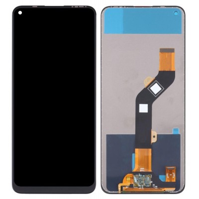 Lcd With Touch Screen For Tecno Camon 18i White By - Maxbhi Com