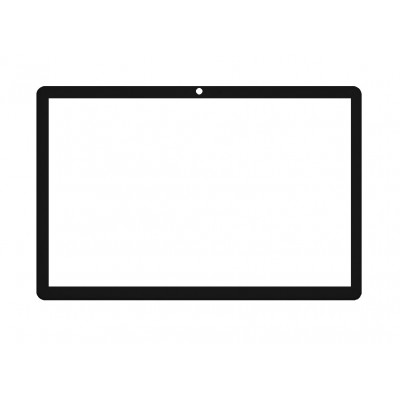 Replacement Front Glass For Doogee R08 Black By - Maxbhi Com