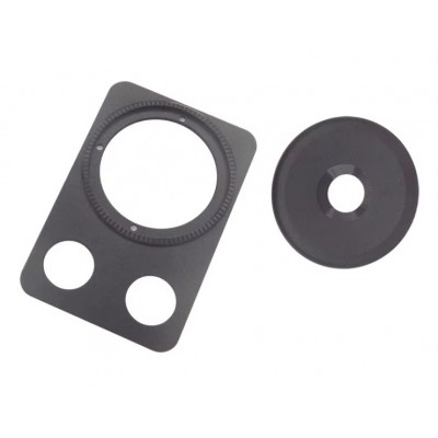 Camera Lens Glass With Frame For Doogee T30s Black By - Maxbhi Com