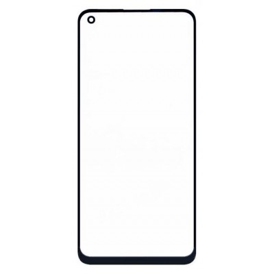 Replacement Front Glass For Oppo F19 Blue By - Maxbhi Com